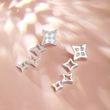 Pendientes colgantes de plata de ley "Starlit Melody"