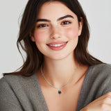 Collar de plata de ley con perla tahitiana FANCIME "Corazón de Ondine"