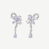 Pendientes de plata Vid de glicinia