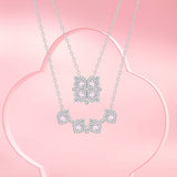 Collar de plata de ley FANCIME "Clover Blossom"