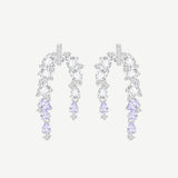 Pendientes colgantes de plata de ley con flores “Blooming Wisteria”