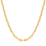 FANCIME Collar de cadena clásica de plata de ley con eslabones cuadrados "Gracia iluminada por el sol"