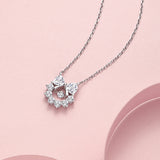 Collar guirnalda de plata de ley "Floral Bow" de FANCIME