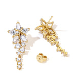 Pendientes de botón FANCIME "Vega Serenade" Estrella Centelleante Alfa Lyrae de plata esterlina