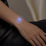 Pulsera de Plata de Ley con Esmalte Luminoso FANCIME "Mariposa Estelar"