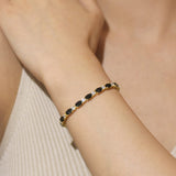 Pulsera de plata de ley talla fancy cut "Glamour Radiance"