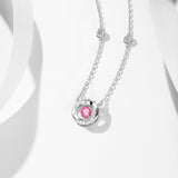 Collar de círculo de plata de ley "Eternal Pulse"