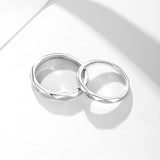 Anillos de pareja FANCIME "Todos los Ángulos" en plata de ley