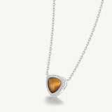 Trinity Essential Silver Necklace in Tiger's Eye