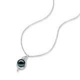 Collar de plata de ley con perla tahitiana "Gracia Moana" FANCIME