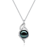 Collar de plata de ley con perla tahitiana "Gracia Moana" FANCIME