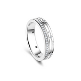 Anillos a juego de estrella de plata de ley FANCIME "Starlit Melody" para parejas