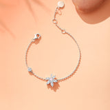 Pulsera Elegante de Plata de Ley “Majestad de Arce”