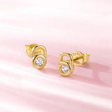 Pendientes de plata Candado de Promesa