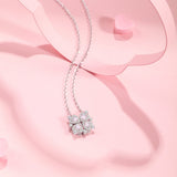 Collar de plata de ley FANCIME "Clover Blossom"