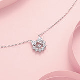 Collar guirnalda de plata de ley "Floral Bow" de FANCIME