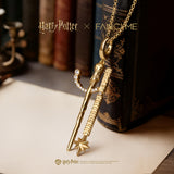 Harry Potter x FANCIME Collares con encanto de plata Varita de Ron Weasley