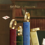 Harry Potter x FANCIME Anillo de Plata de Ley de la Casa Hufflepuff
