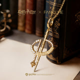 Harry Potter x FANCIME Collares con encanto de plata Varita de Hermione Granger