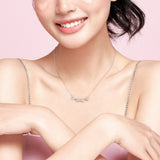 Collar de plata de ley FANCIME "Clover Blossom"