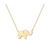 Collar de elefante de la suerte FANCIME en plata de ley 925 de alto brillo