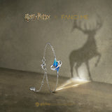 Harry Potter x FANCIME Pulsera de Plata con Marca Patronus Diseño que Brilla en la Oscuridad