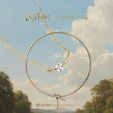 Harry Potter x FANCIME Collar de Plata de Ley con Snitch Dorada