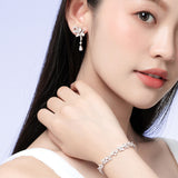 Pendientes de plata Vid de glicinia