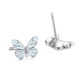 Pendientes luminosos de esmalte y plata de ley "Starlight Butterfly" de FANCIME