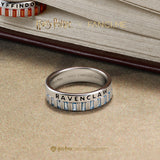 Anillo de plata de la casa Ravenclaw Harry Potter x FANCIME