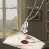 Harry Potter x FANCIME Collar de Plata de Ley Hedwig