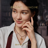 Harry Potter x FANCIME Amuleto de Plata de Ley con el Mapa del Merodeador