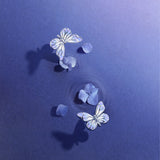 Pendientes luminosos de esmalte y plata de ley "Starlight Butterfly" de FANCIME