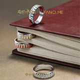 Anillo de plata de la casa Slytherin Harry Potter x FANCIME