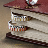 Anillo de plata de la casa Hufflepuff Harry Potter x FANCIME