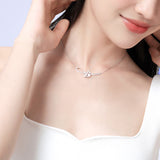Collar de plata Vid de glicinia