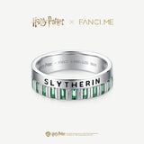 Anillo de plata de la casa Slytherin Harry Potter x FANCIME