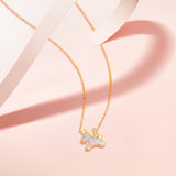 Collar delicado de plata Unicornio Mágico