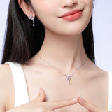 Pendientes de plata Vid de glicinia