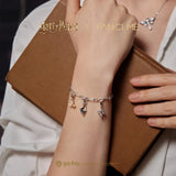 Harry Potter x FANCIME Pulsera de Plata de Ley con Amuleto Mágico