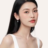Pendientes de Perla de Plata de Ley FANCIME “Sugar Bean”