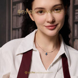Harry Potter x FANCIME Collar de Plata con Marca Patronus Diseño que Brilla en la Oscuridad