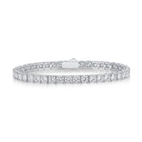 FANCIME "The One" Pulsera de tenis de plata de ley con moissanita