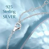 "Abrazo Infinito" Collar con colgante de símbolo de infinito en plata de ley con piedra luna, piedra de nacimiento de junio - Plata