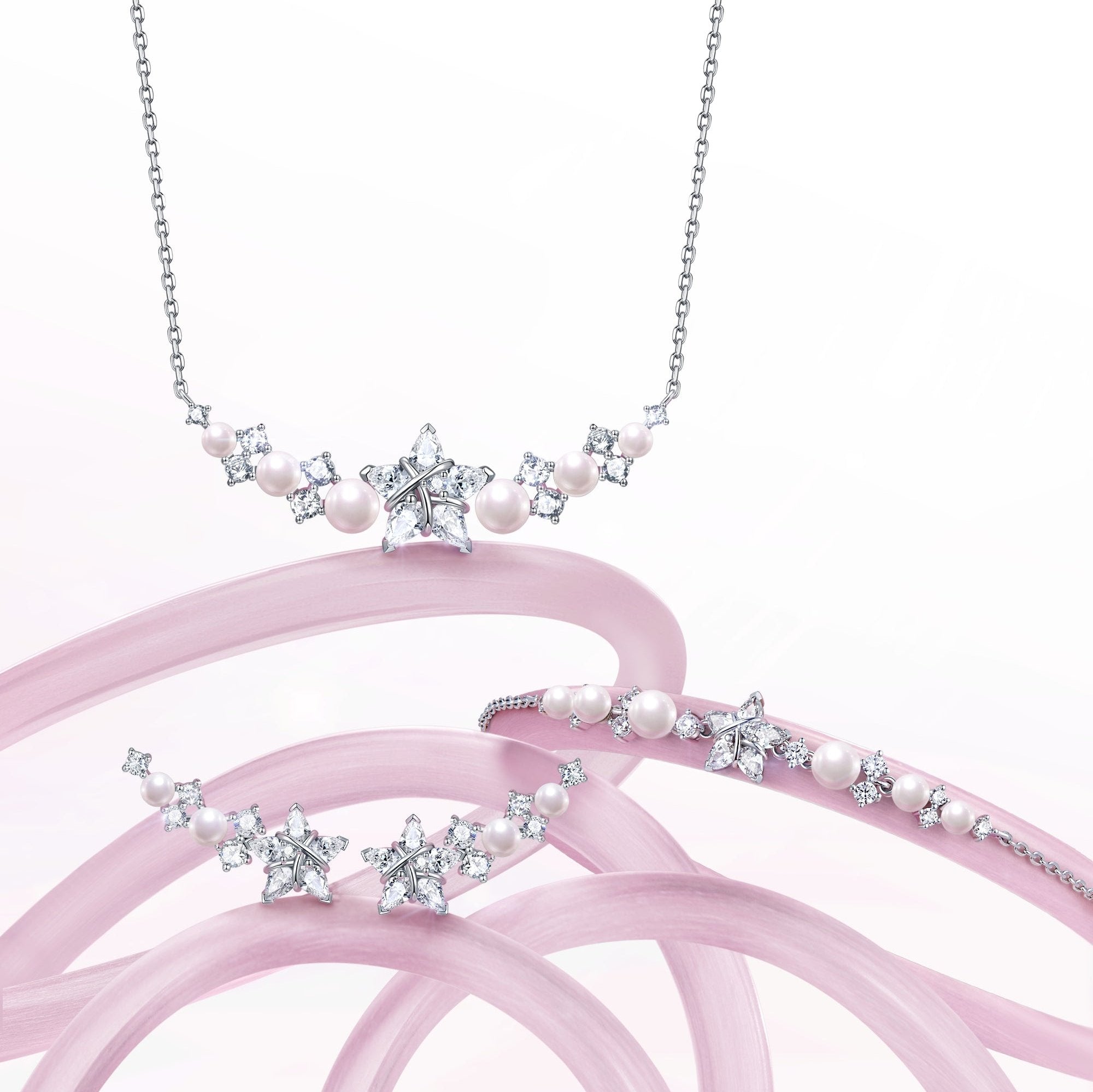 Collar FANCIME "Vega Whisper" Estrella Centelleante Alfa Lyrae de plata esterlina