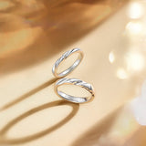 Anillos para parejas FANCIME “Love Magnetic” de plata esterlina