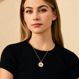 FANCIME "Lumen Star" Collar de plata de ley con alejandrita, piedra de nacimiento de junio