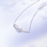 Collar de plata Vid de glicinia