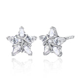 Pendientes de botón FANCIME "Ms Vega" Estrella Centelleante Alfa Lyrae de plata esterlina