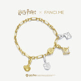 Harry Potter x FANCIME Pulsera de Plata de Ley con Amuleto Mágico
